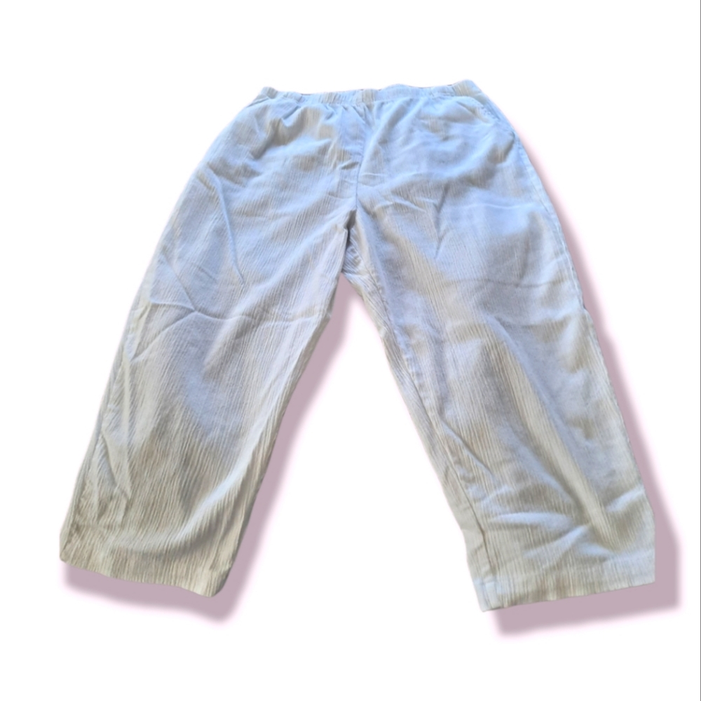 White Blair Capri Pants
